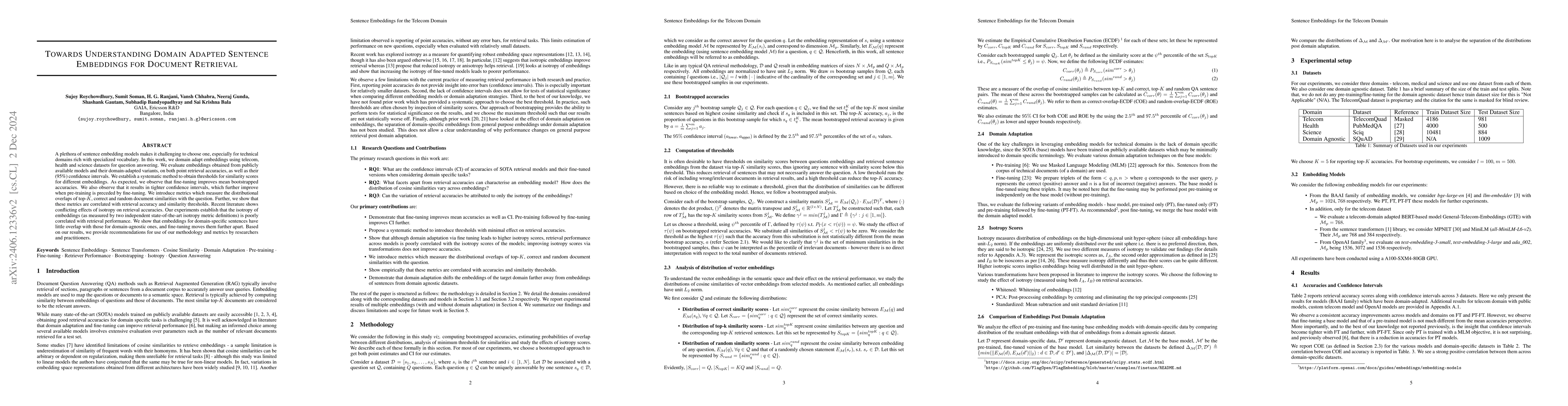 Thumbnail for A Compass for Navigating the World of Sentence Embeddings for the
  Telecom Domain
