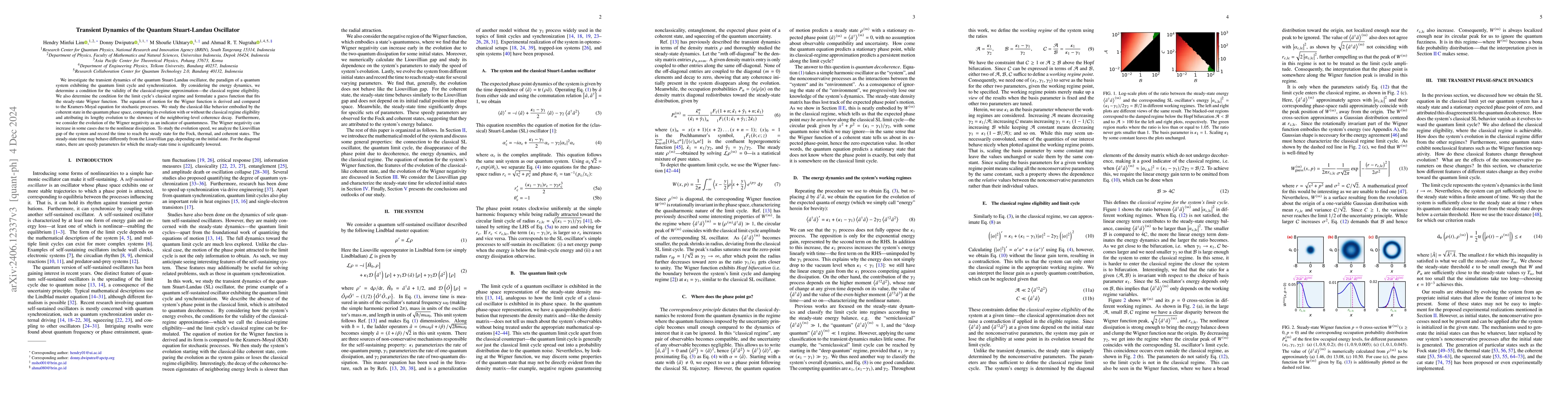 Thumbnail for Evolution Dynamics Toward the Limit Cycle of a Quantum Self-Sustained
  Oscillator