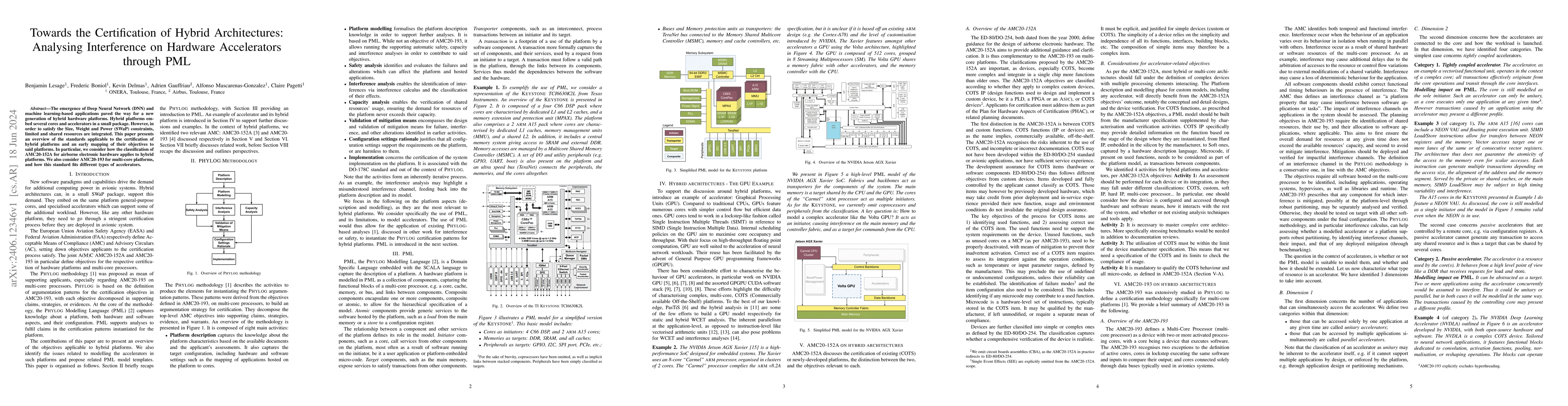 Thumbnail for Towards the Certification of Hybrid Architectures: Analysing
  Interference on Hardware Accelerators through PML