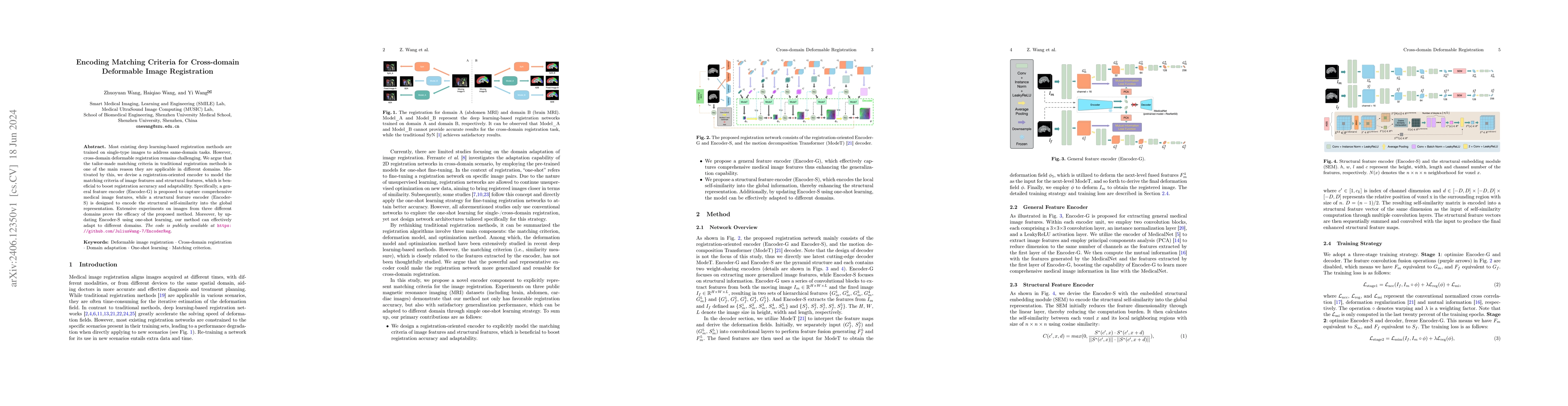 Thumbnail for Encoding Matching Criteria for Cross-domain Deformable Image
  Registration