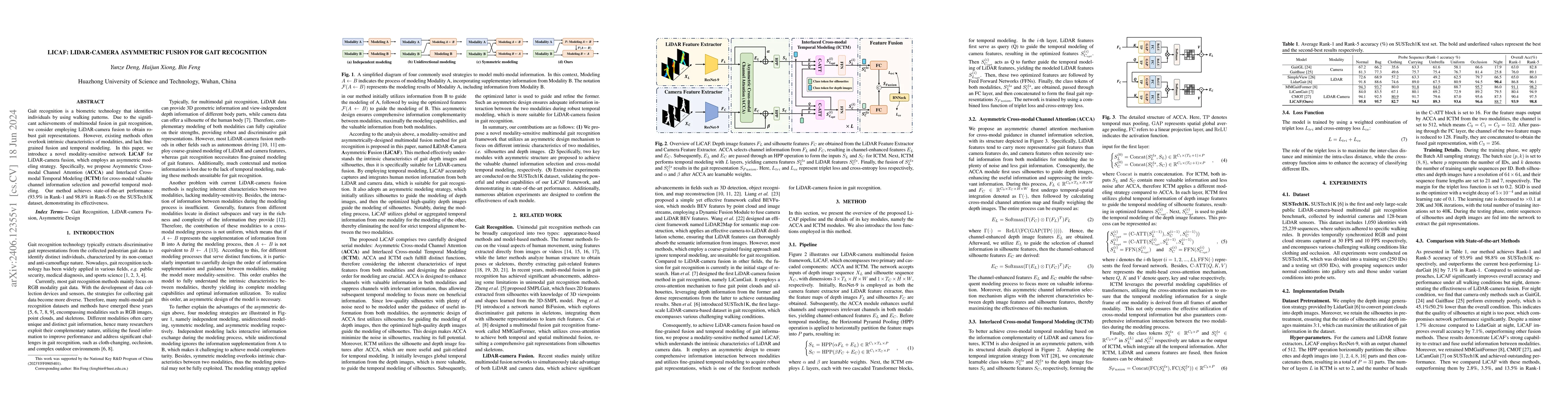 Thumbnail for LiCAF: LiDAR-Camera Asymmetric Fusion for Gait Recognition