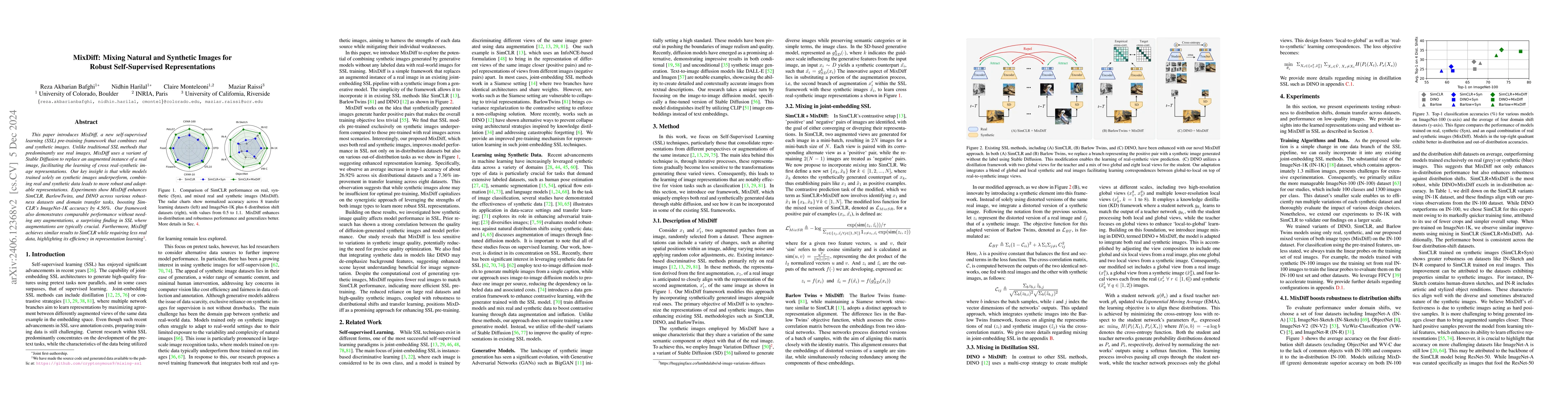 Thumbnail for Mixing Natural and Synthetic Images for Robust Self-Supervised
  Representations