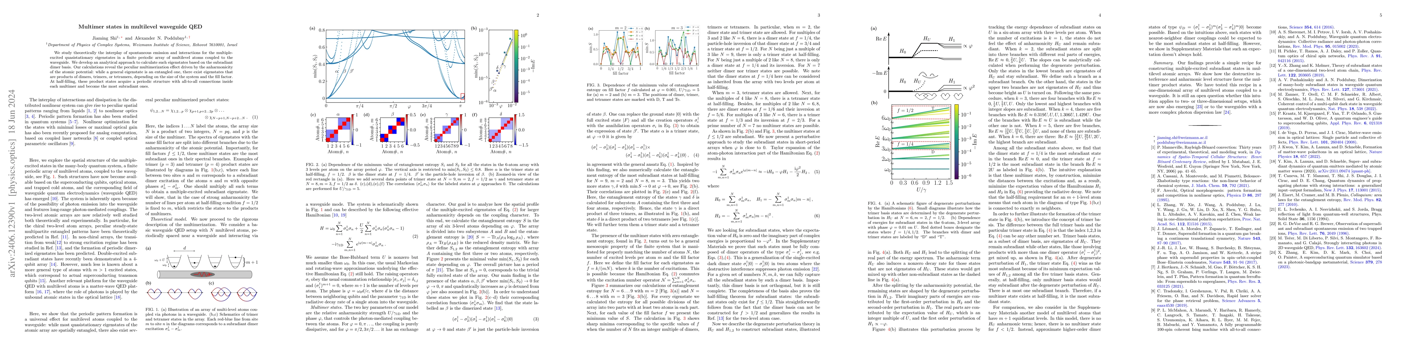 Thumbnail for Multimer states in multilevel waveguide QED