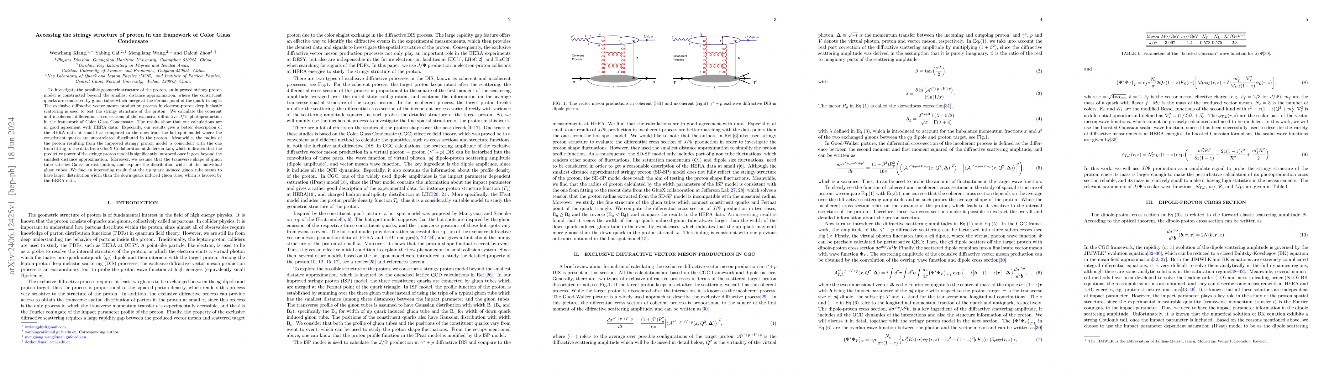 Thumbnail for Accessing the stringy structure of proton in the framework of Color
  Glass Condensate