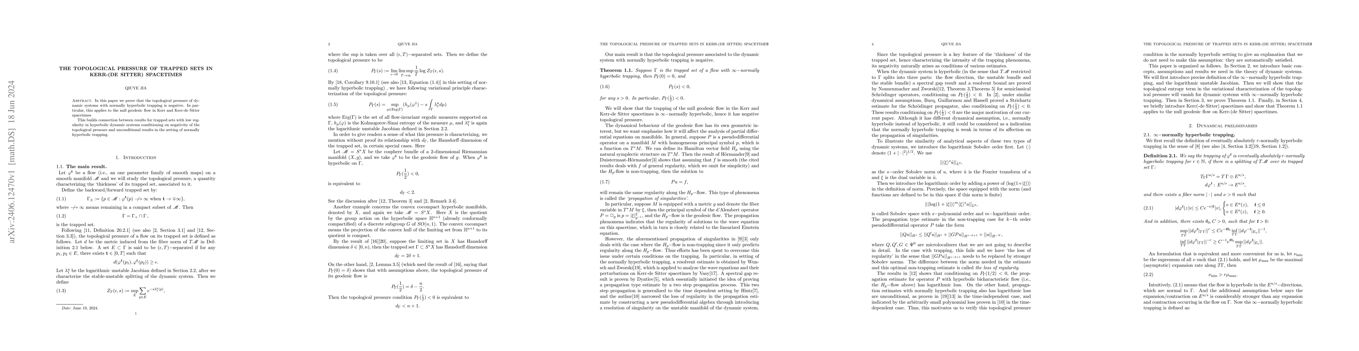 Thumbnail for The topological pressure of trapped sets in Kerr-(de Sitter) spacetimes