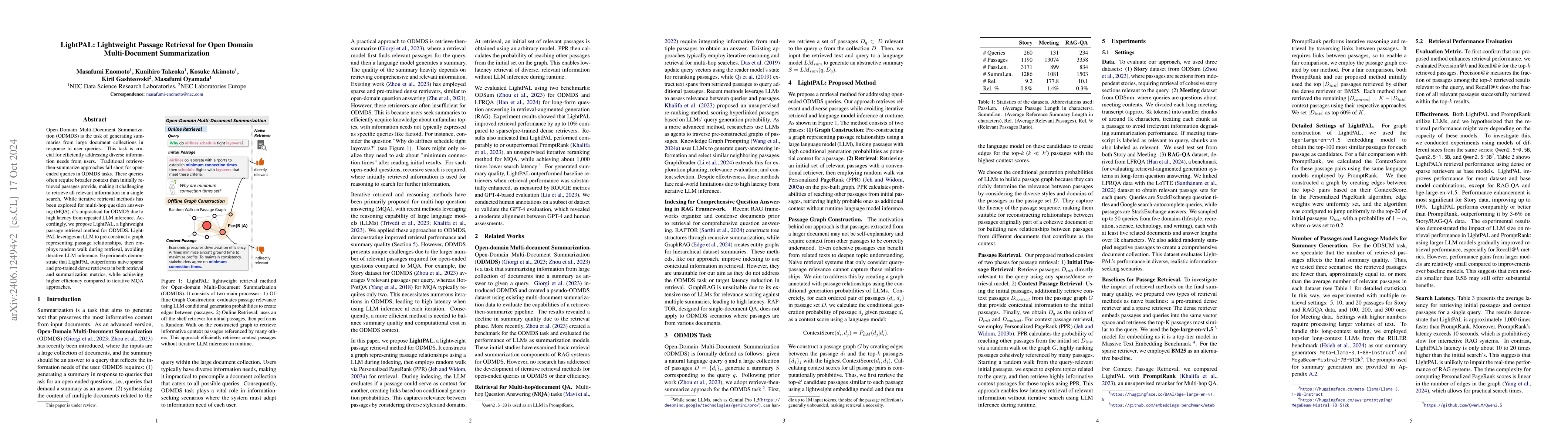 Thumbnail for LightPAL: Lightweight Passage Retrieval for Open Domain Multi-Document
  Summarization