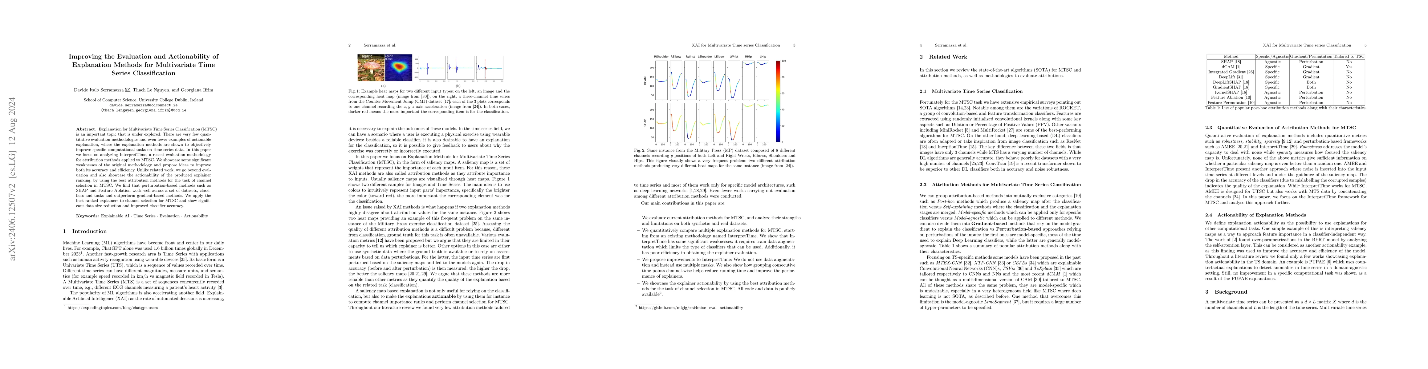 Thumbnail for Improving the Evaluation and Actionability of Explanation Methods for
  Multivariate Time Series Classification