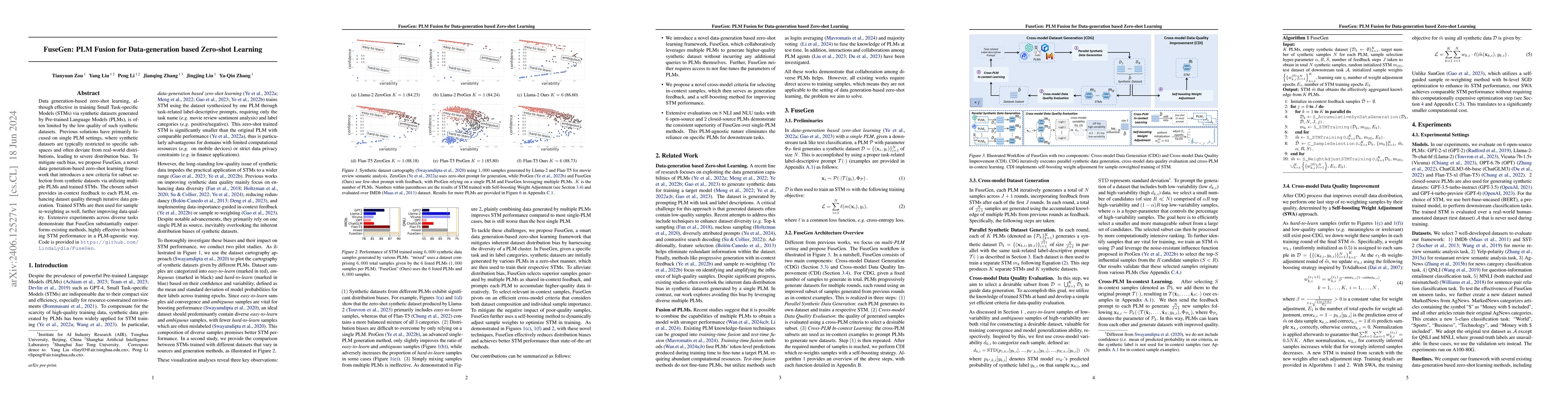 Thumbnail for FuseGen: PLM Fusion for Data-generation based Zero-shot Learning