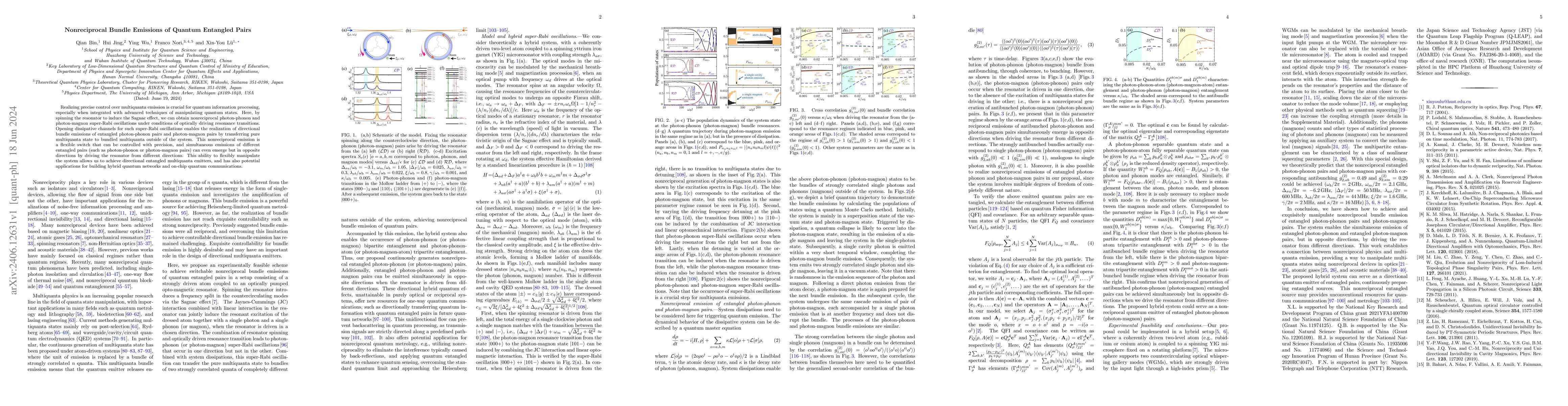 Thumbnail for Nonreciprocal Bundle Emissions of Quantum Entangled Pairs