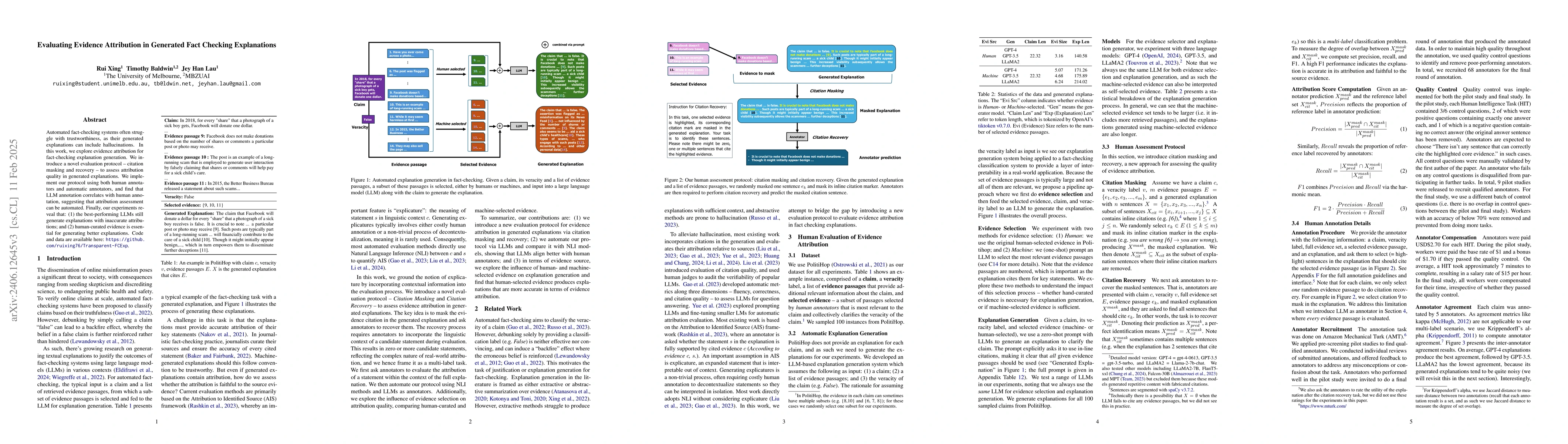 Thumbnail for Evaluating Transparency of Machine Generated Fact Checking Explanations