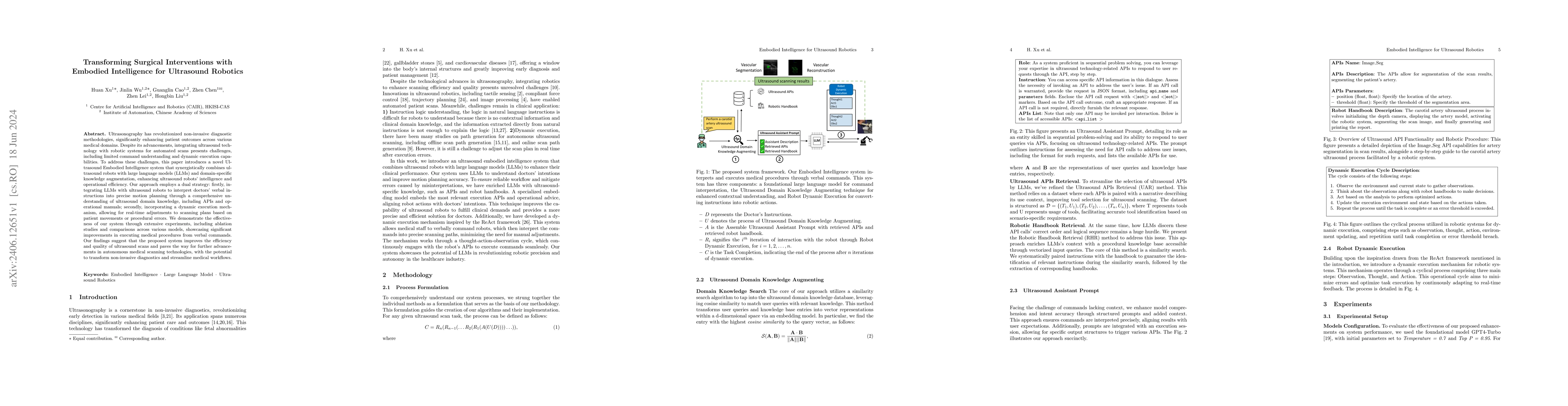 Thumbnail for Transforming Surgical Interventions with Embodied Intelligence for
  Ultrasound Robotics