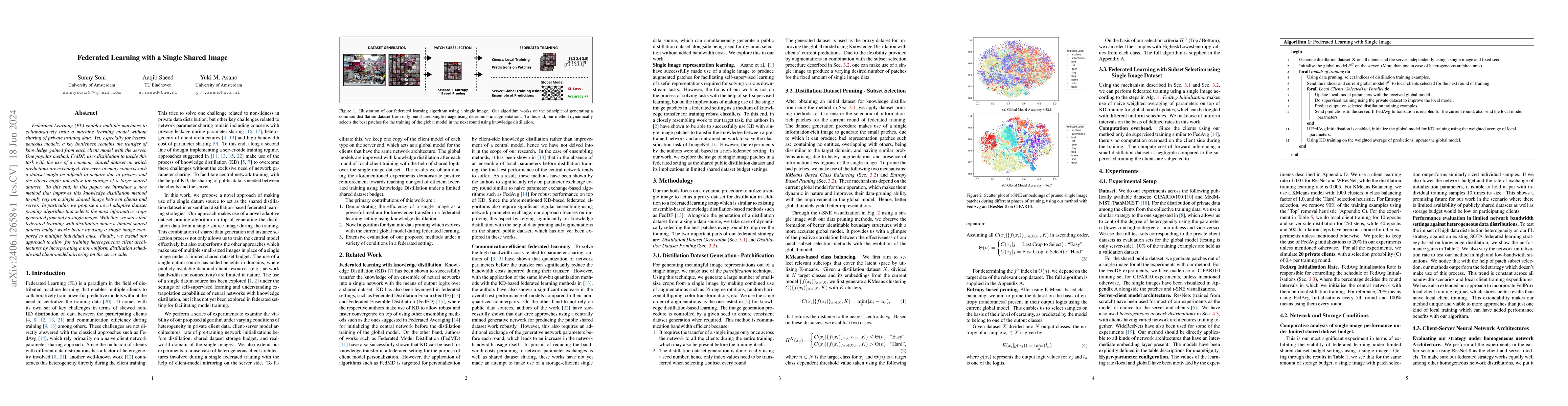 Thumbnail for Federated Learning with a Single Shared Image