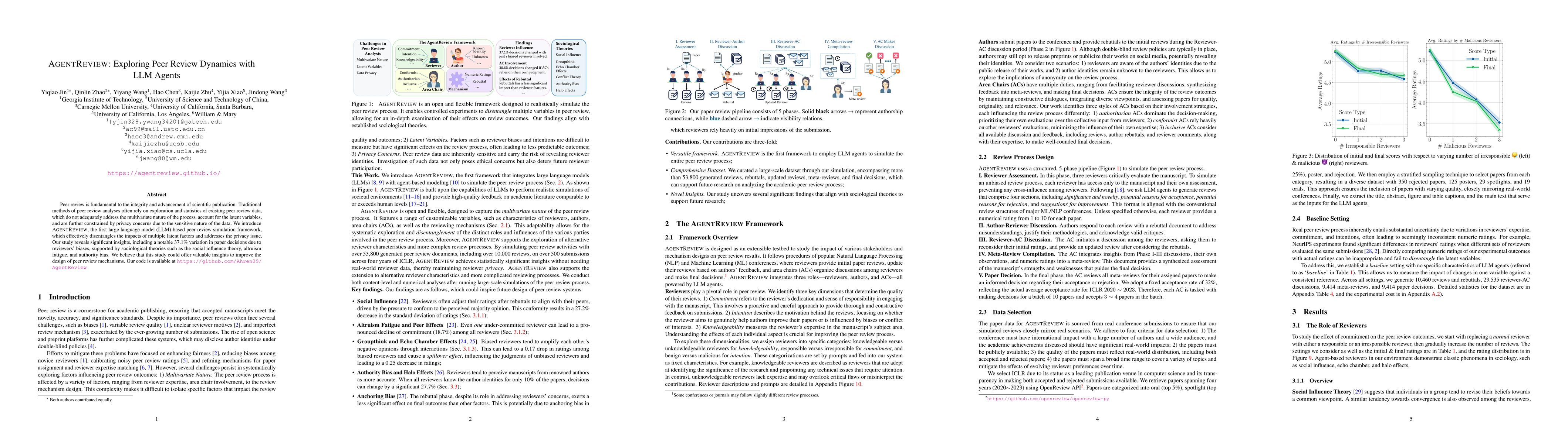 Thumbnail for AgentReview: Exploring Peer Review Dynamics with LLM Agents