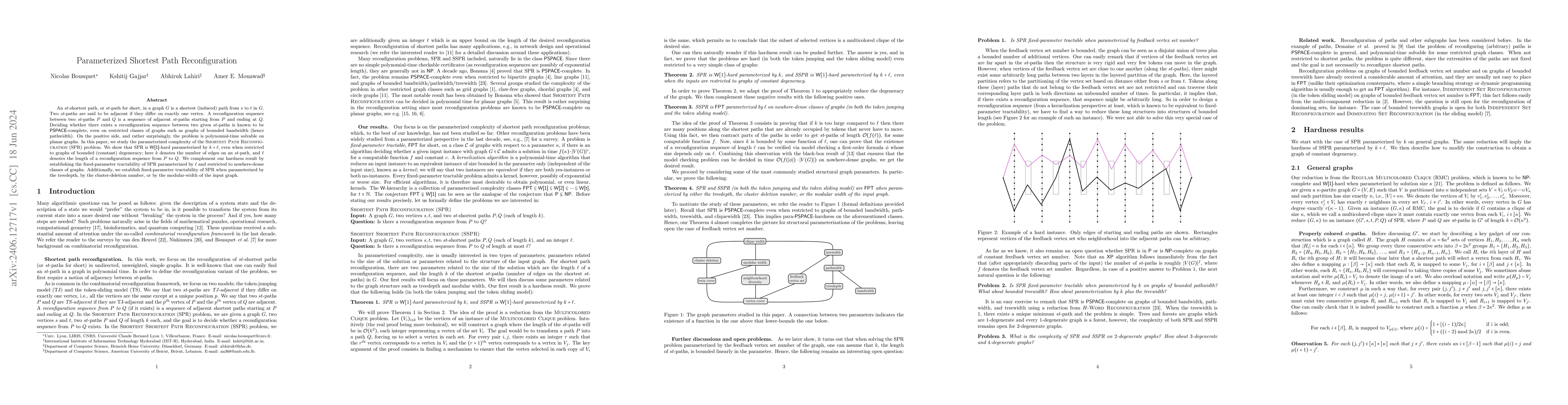 Thumbnail for Parameterized Shortest Path Reconfiguration