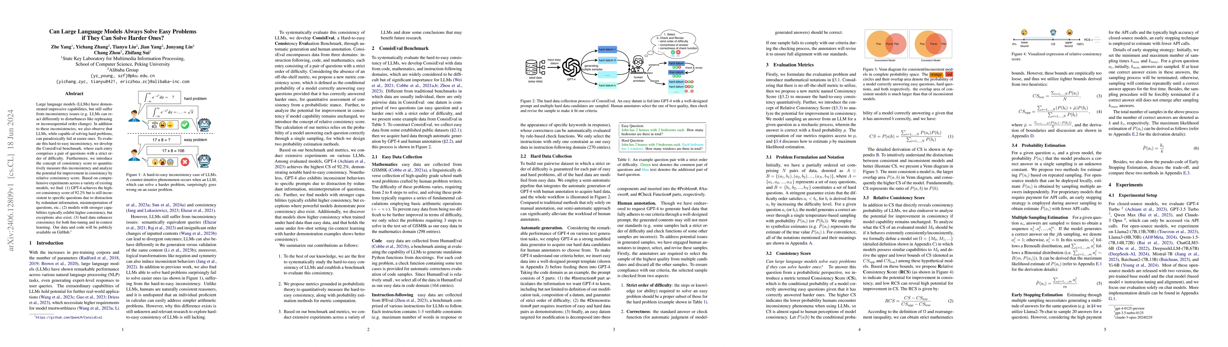 Thumbnail for Can Large Language Models Always Solve Easy Problems if They Can Solve
  Harder Ones?