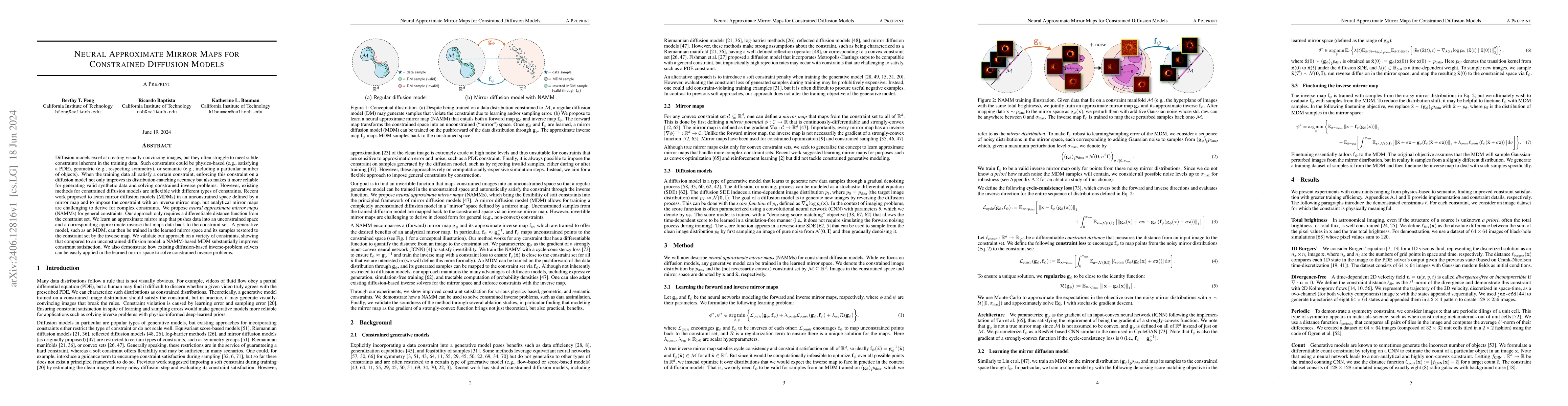 Thumbnail for Neural Approximate Mirror Maps for Constrained Diffusion Models