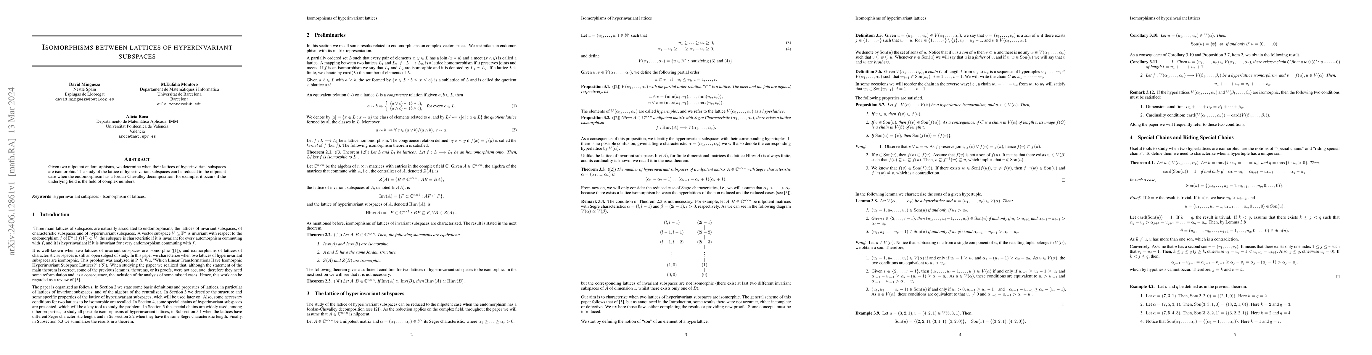 Thumbnail for Isomorphisms between lattices of hyperinvariant subspaces