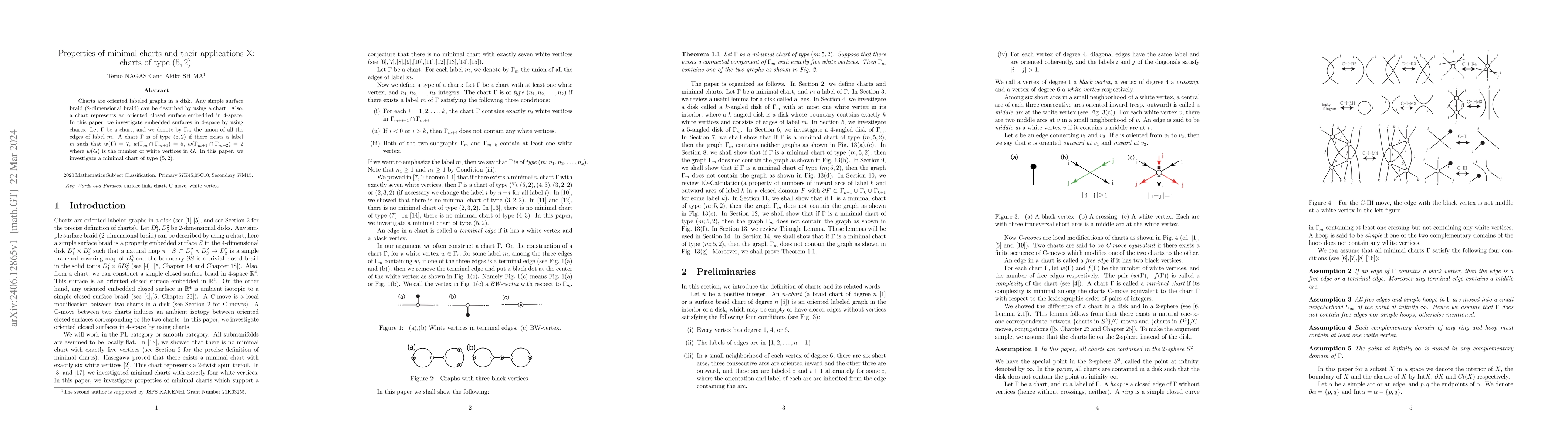 Thumbnail for Properties of minimal charts and their applications X: charts of type
  $(5,2)$