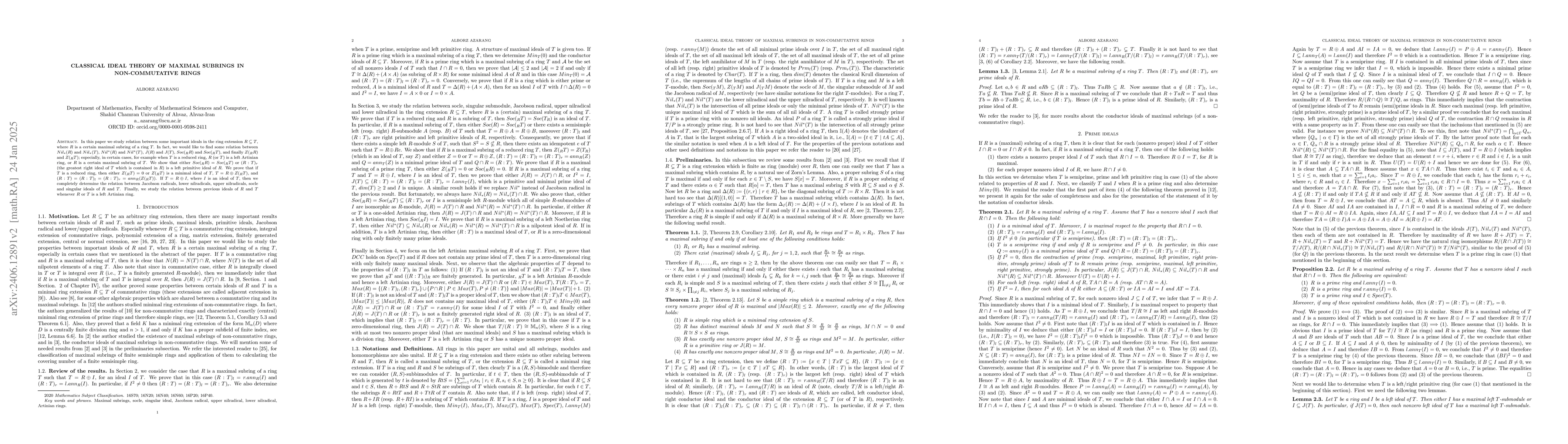 Thumbnail for Classical ideals theory of maximal subrings in non-commutative rings