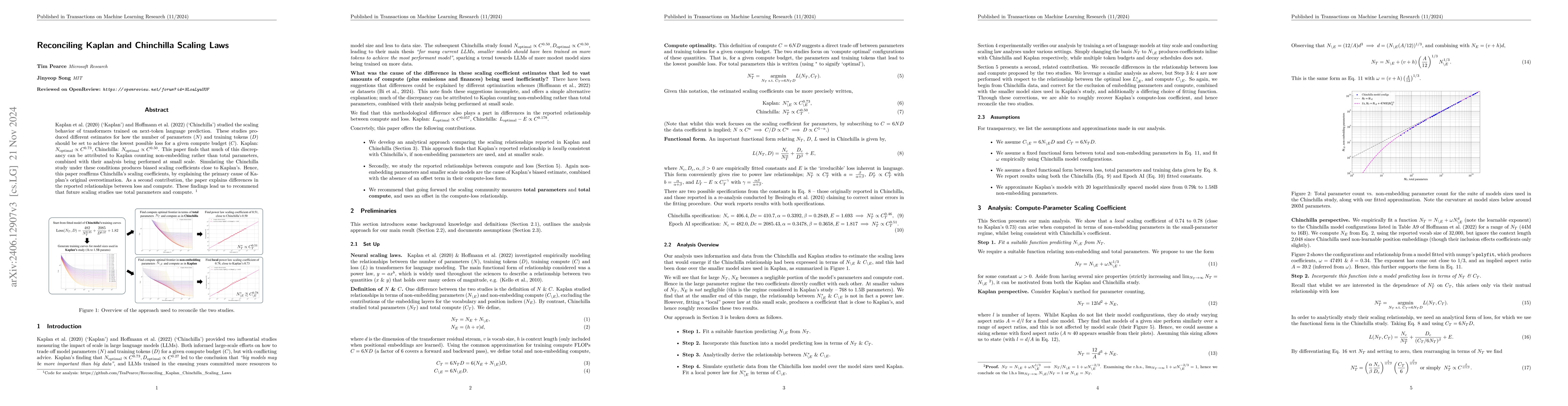 Thumbnail for Reconciling Kaplan and Chinchilla Scaling Laws
