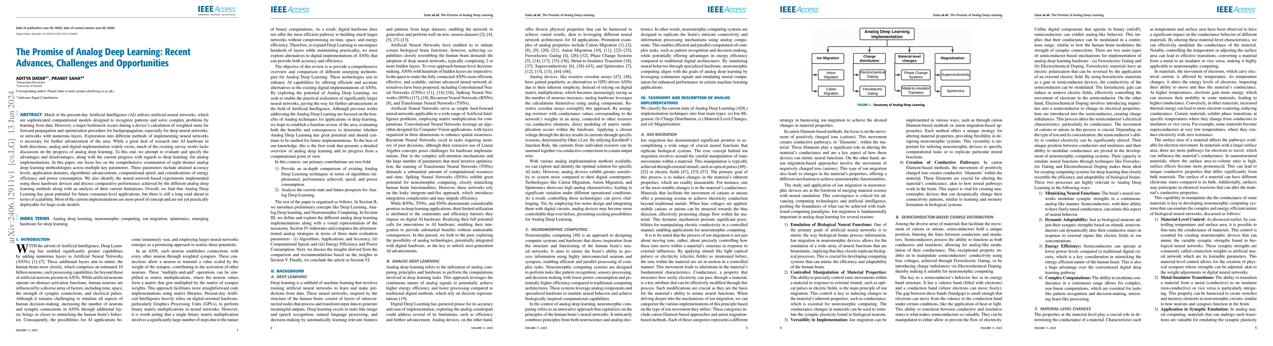 Thumbnail for The Promise of Analog Deep Learning: Recent Advances, Challenges and
  Opportunities