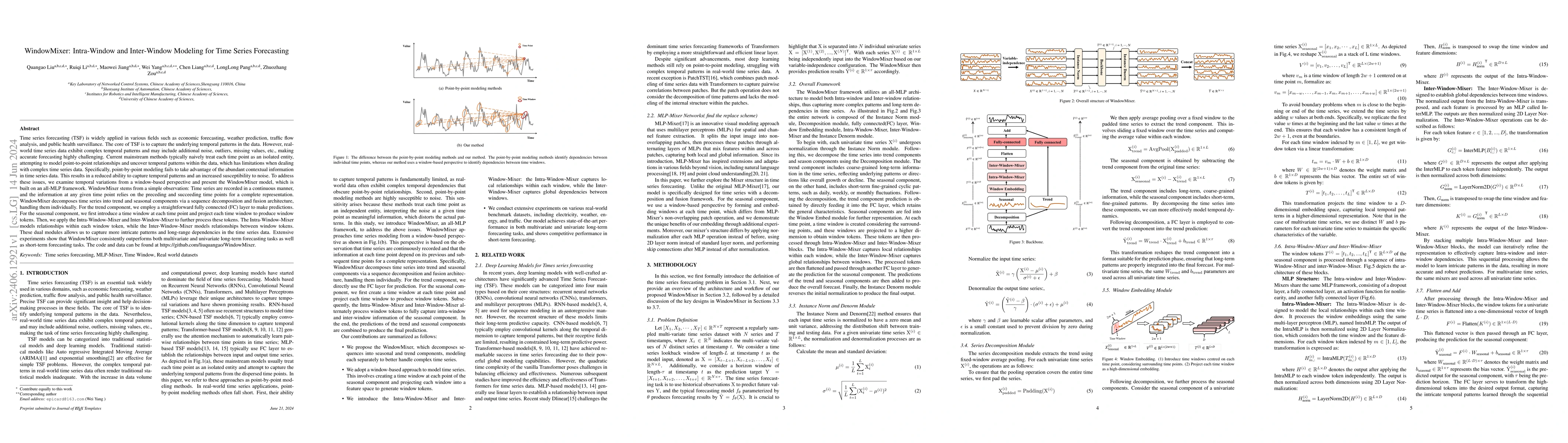Thumbnail for WindowMixer: Intra-Window and Inter-Window Modeling for Time Series
  Forecasting