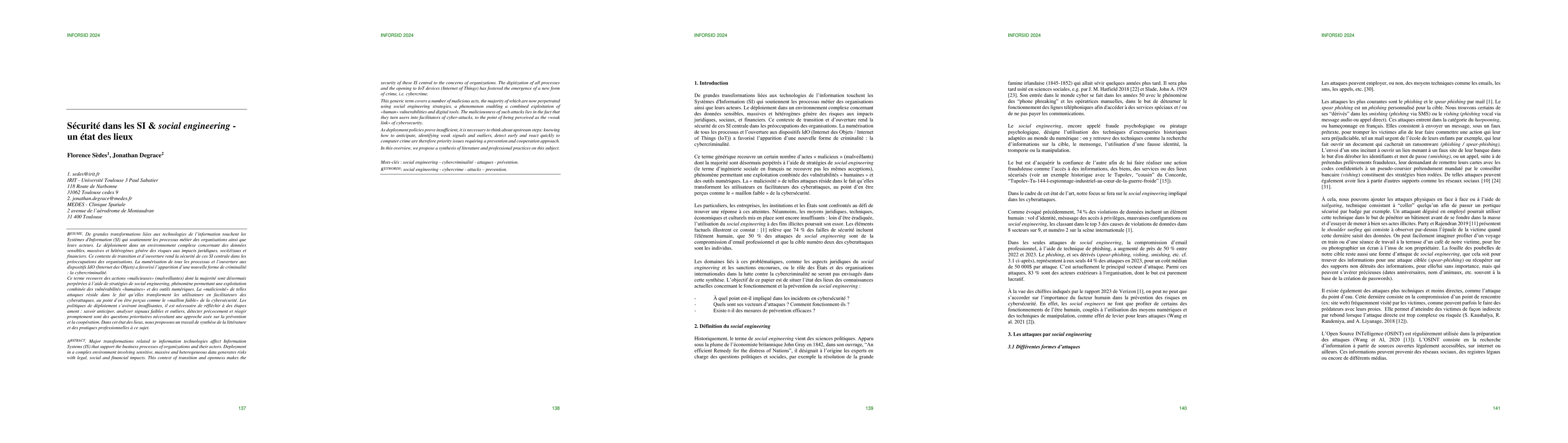 Thumbnail for Security in IS and social engineering -- an overview and state of the
  art