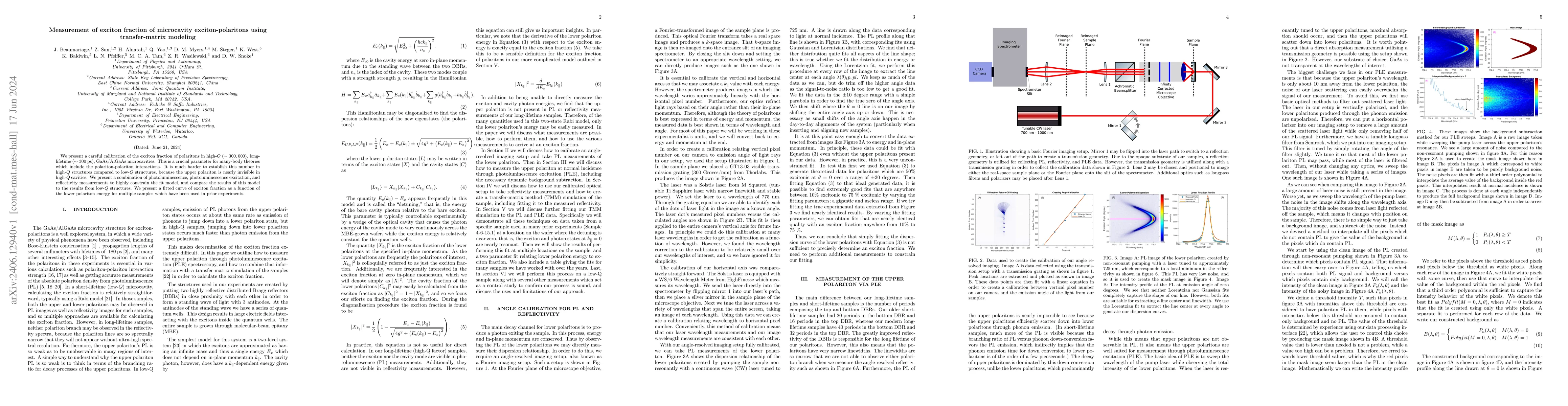 Thumbnail for Measurement of exciton fraction of microcavity exciton-polaritons using
  transfer-matrix modeling