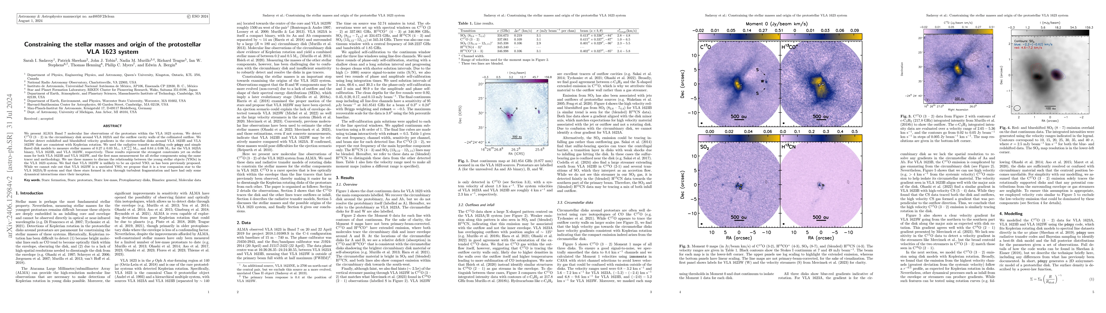 Thumbnail for Constraining the Stellar Masses and Origin of the Protostellar VLA 1623
  System