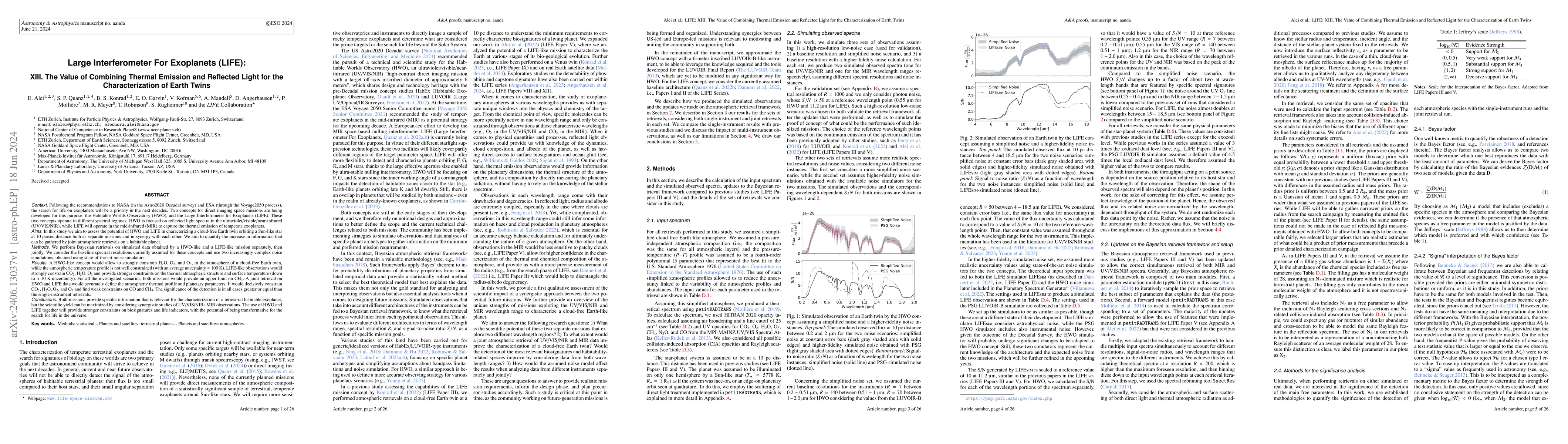 Thumbnail for Large Interferometer For Exoplanets (LIFE): XIII. The Value of Combining
  Thermal Emission and Reflected Light for the Characterization of Earth Twins
