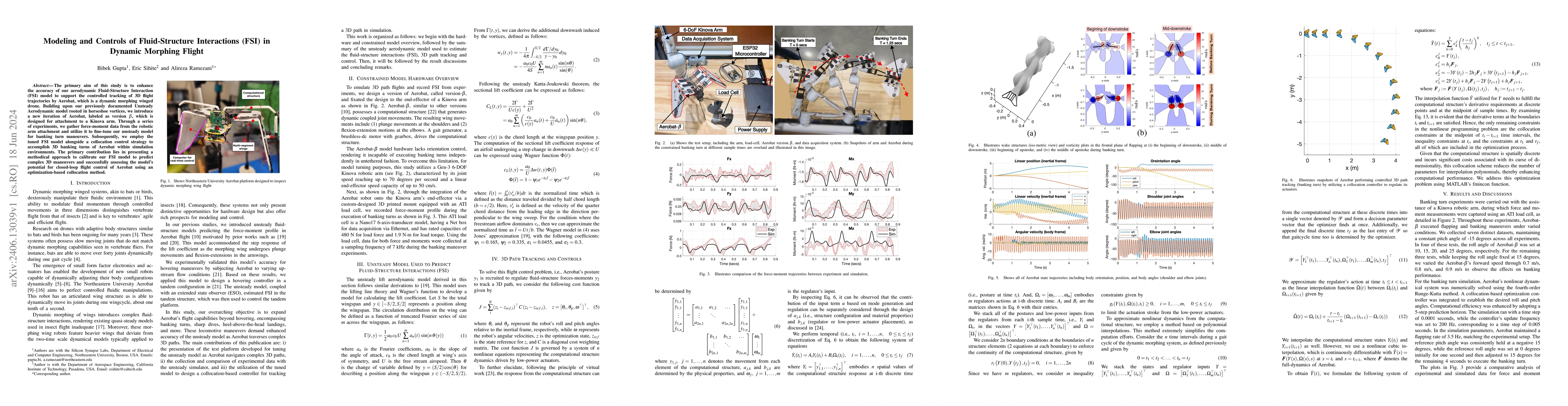 Thumbnail for Modeling and Controls of Fluid-Structure Interactions (FSI) in Dynamic
  Morphing Flight