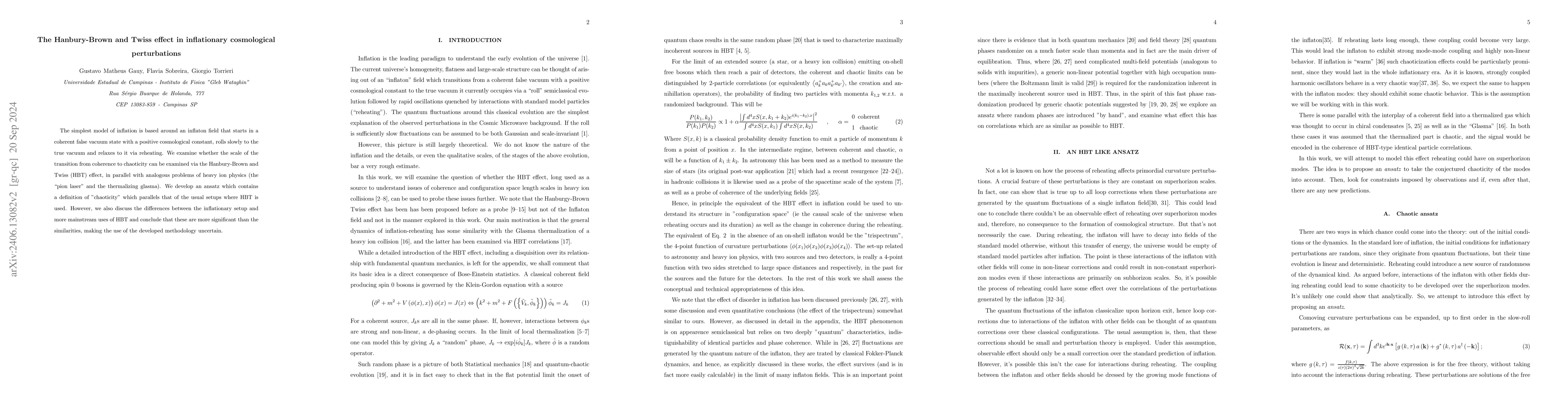 Thumbnail for The Hanbury-Brown and Twiss effect in inflationary cosmological
  perturbations