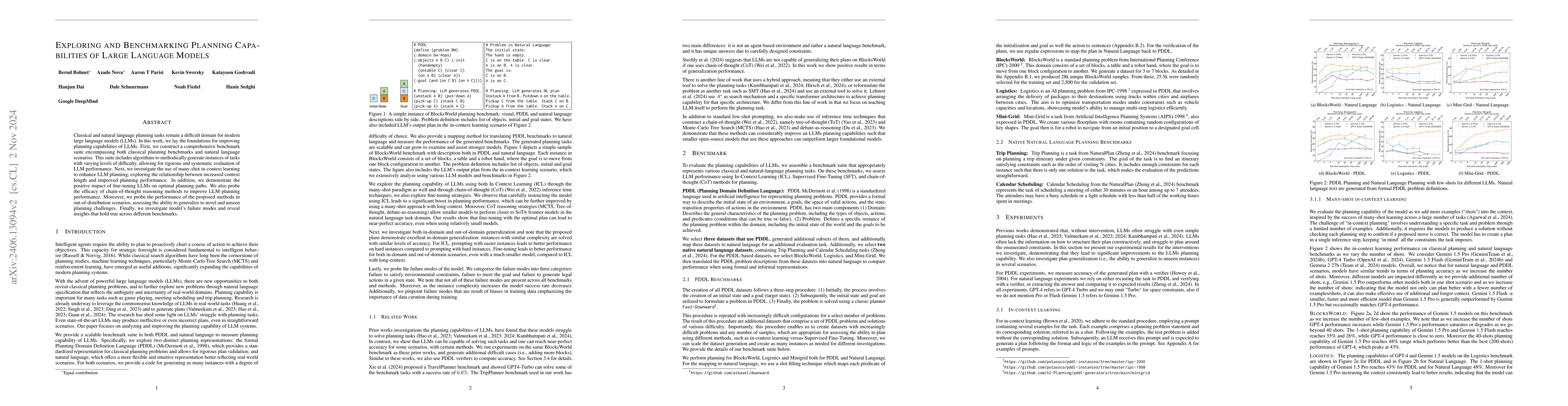 Thumbnail for Exploring and Benchmarking the Planning Capabilities of Large Language
  Models