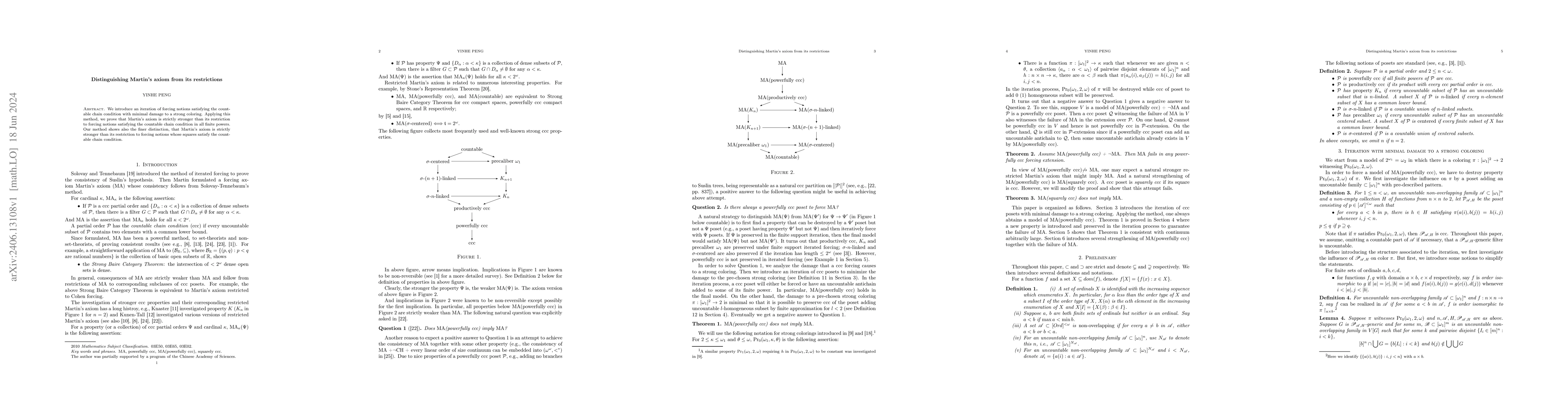Thumbnail for Distinguishing Martin's axiom from its restrictions