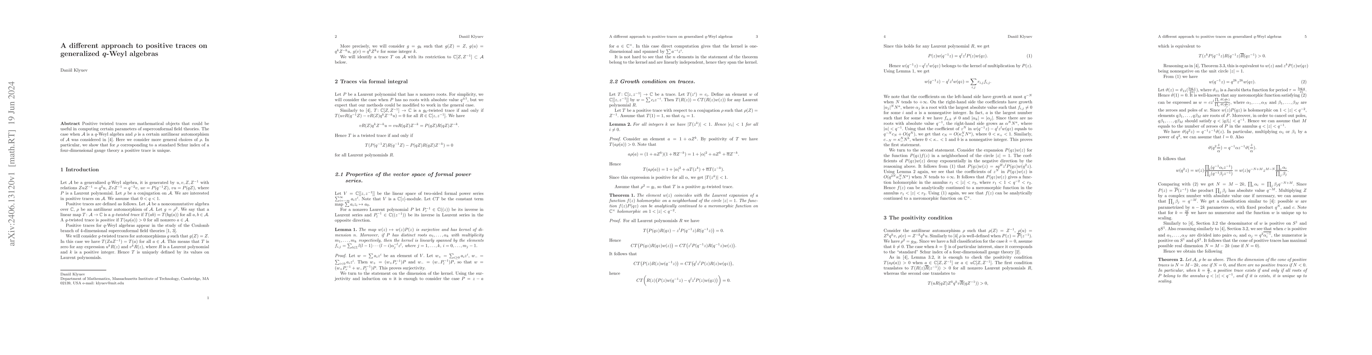 Thumbnail for A different approach to positive traces on generalized q-Weyl algebras