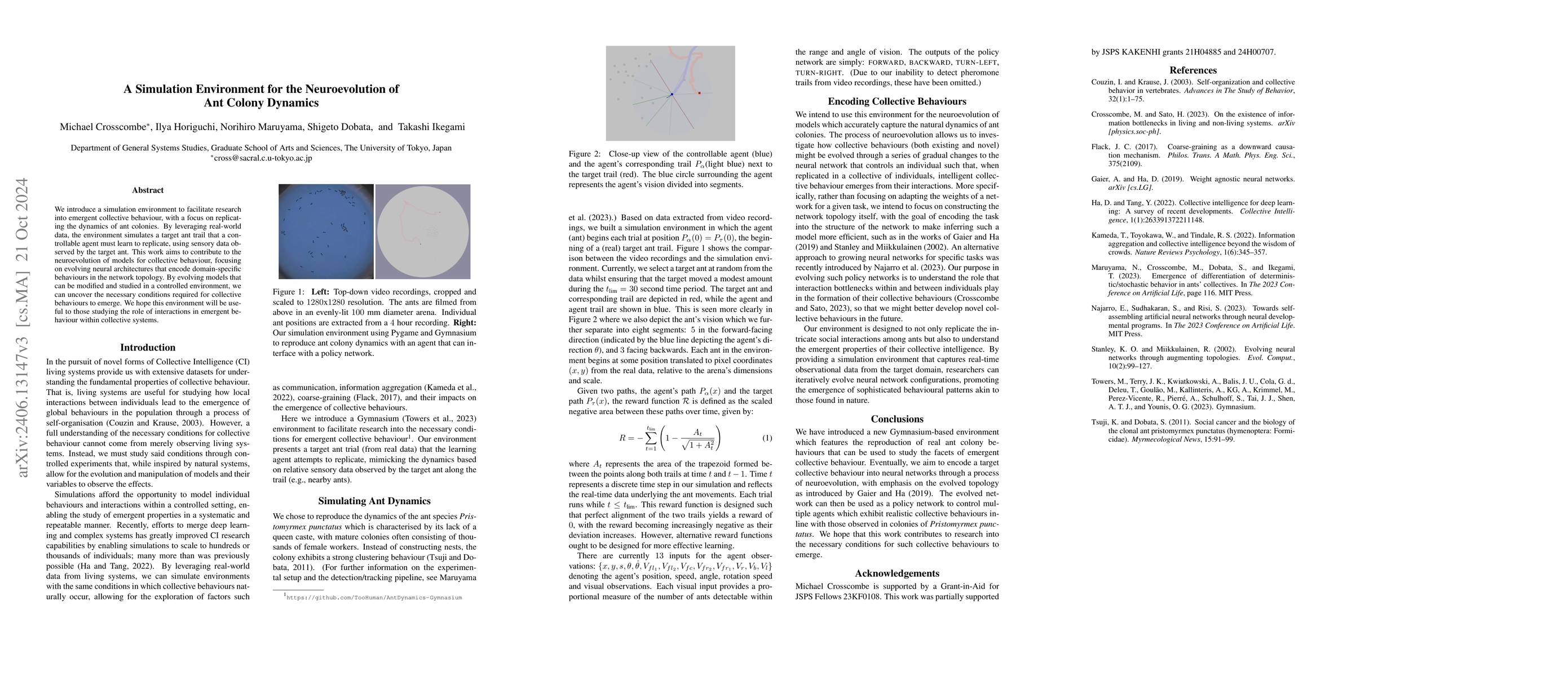 Thumbnail for A Simulation Environment for the Neuroevolution of Ant Colony Dynamics