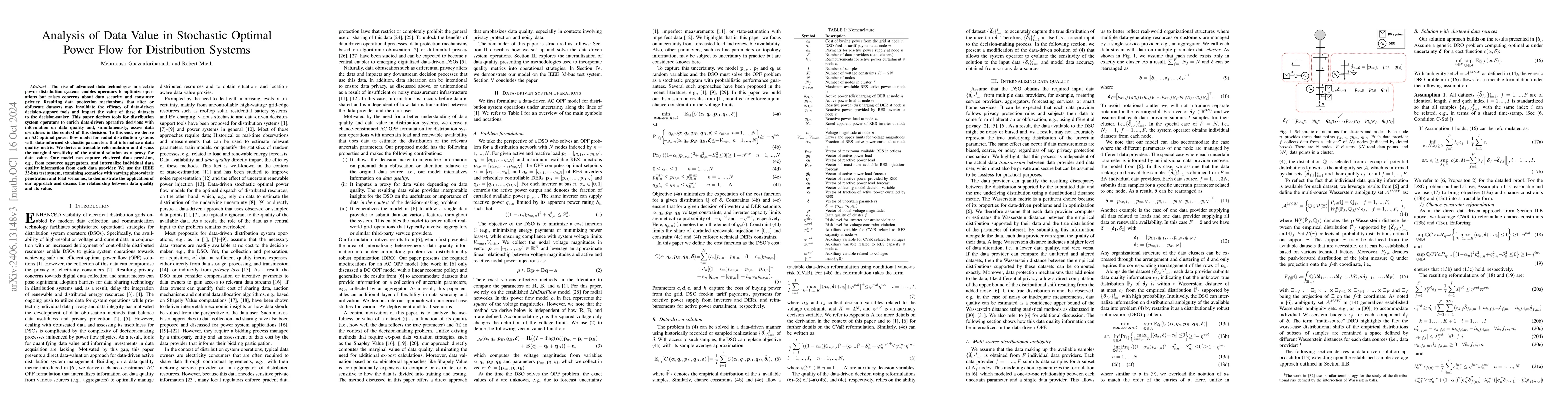 Thumbnail for Data Value in Distribution System Operations