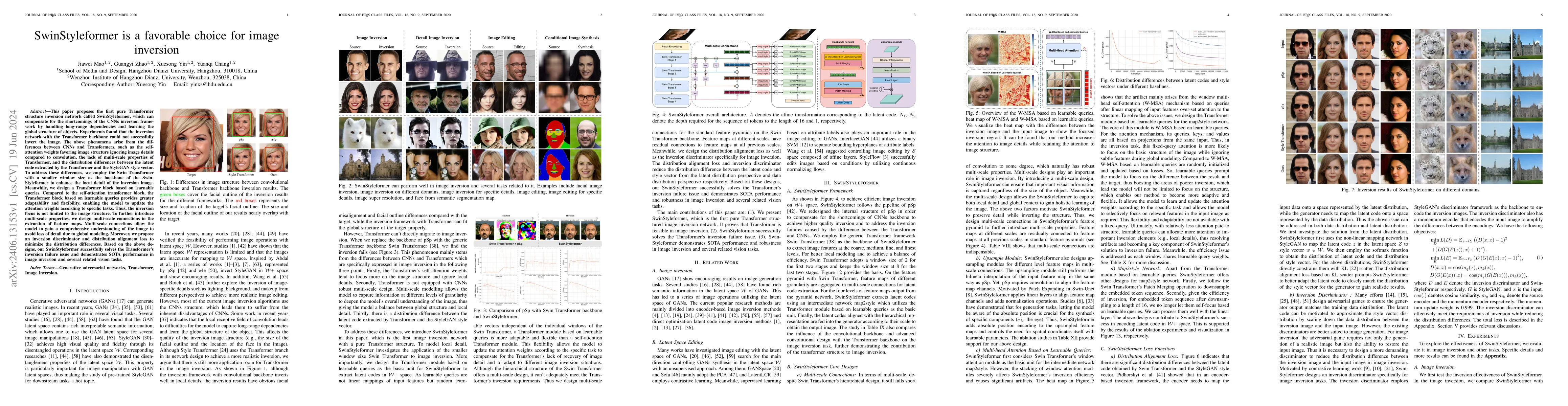 Thumbnail for SwinStyleformer is a favorable choice for image inversion