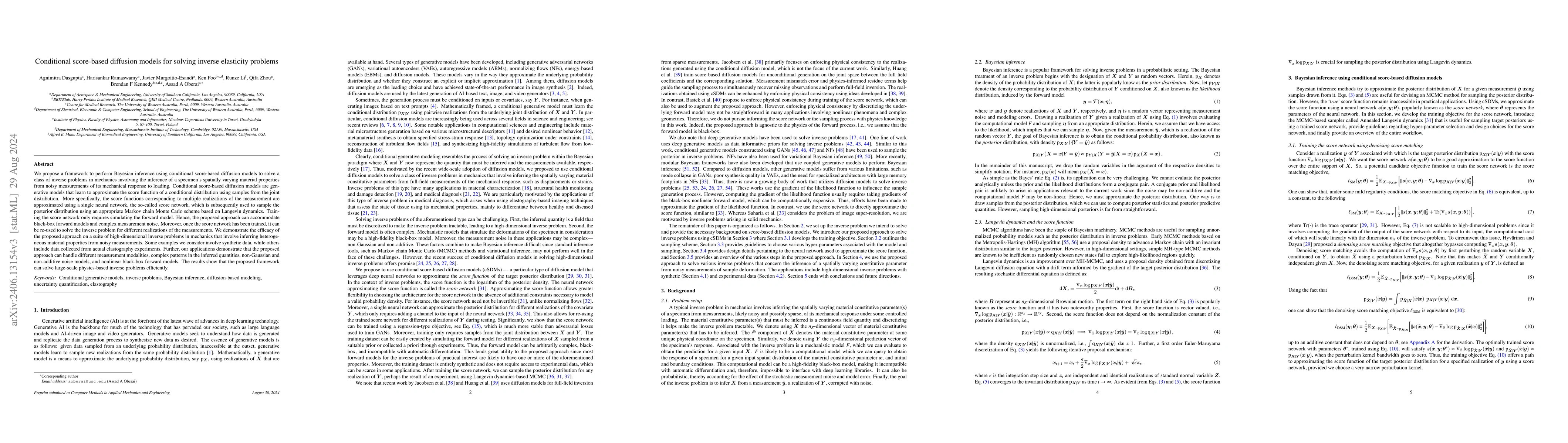 Thumbnail for Conditional score-based diffusion models for solving inverse problems in
  mechanics