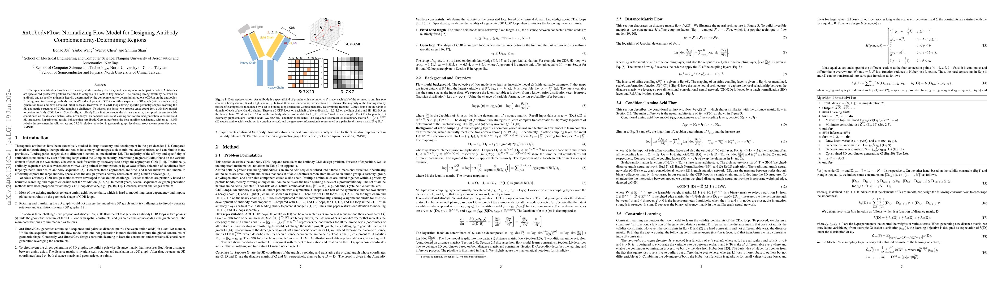 Thumbnail for AntibodyFlow: Normalizing Flow Model for Designing Antibody
  Complementarity-Determining Regions