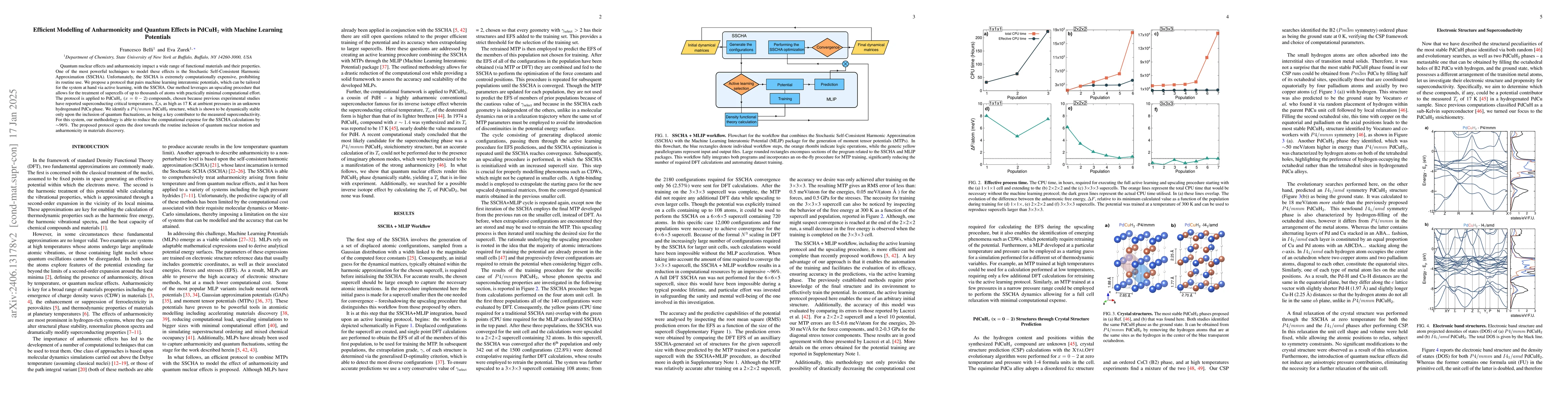 Thumbnail for Efficient Modelling of Anharmonicity and Quantum Effects in PdCuH$_2$
  with Machine Learning Potentials