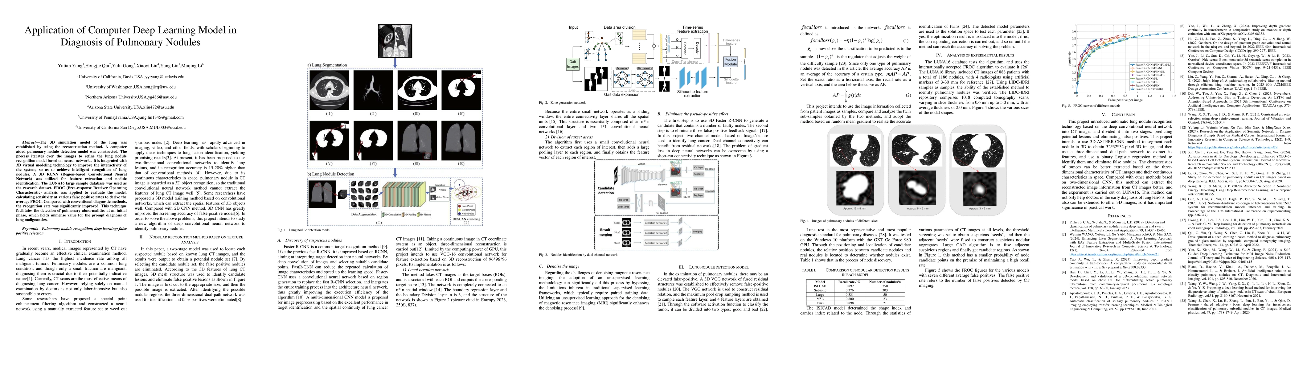 Thumbnail for Application of Computer Deep Learning Model in Diagnosis of Pulmonary
  Nodules