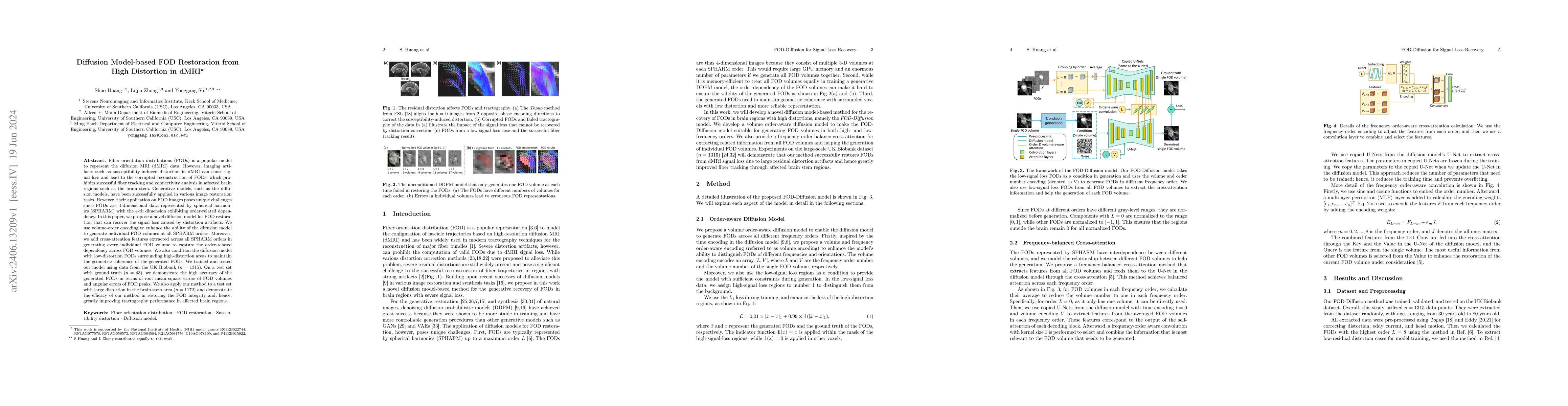 Thumbnail for Diffusion Model-based FOD Restoration from High Distortion in dMRI