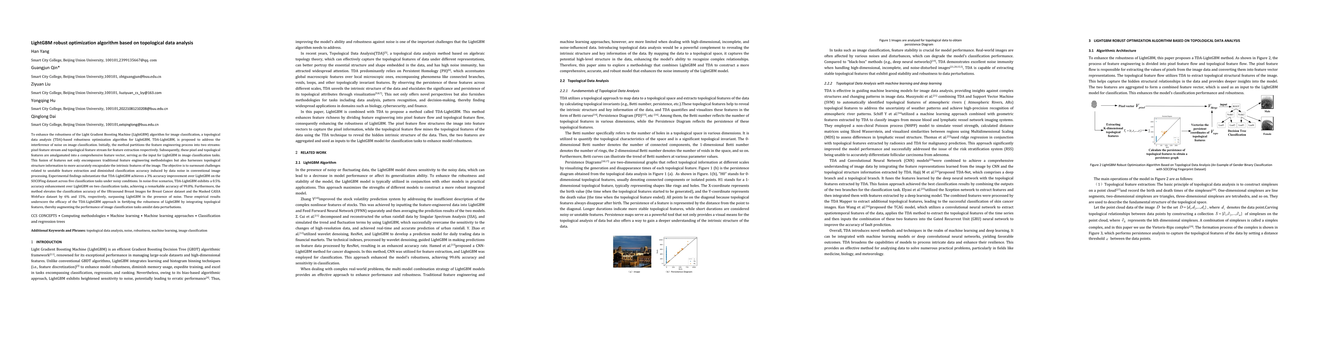 Thumbnail for LightGBM robust optimization algorithm based on topological data
  analysis
