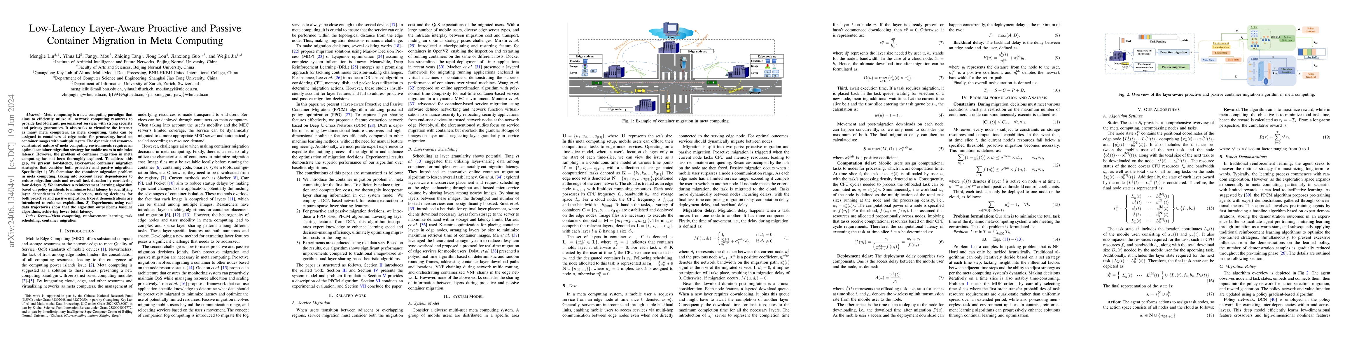 Thumbnail for Low-Latency Layer-Aware Proactive and Passive Container Migration in
  Meta Computing