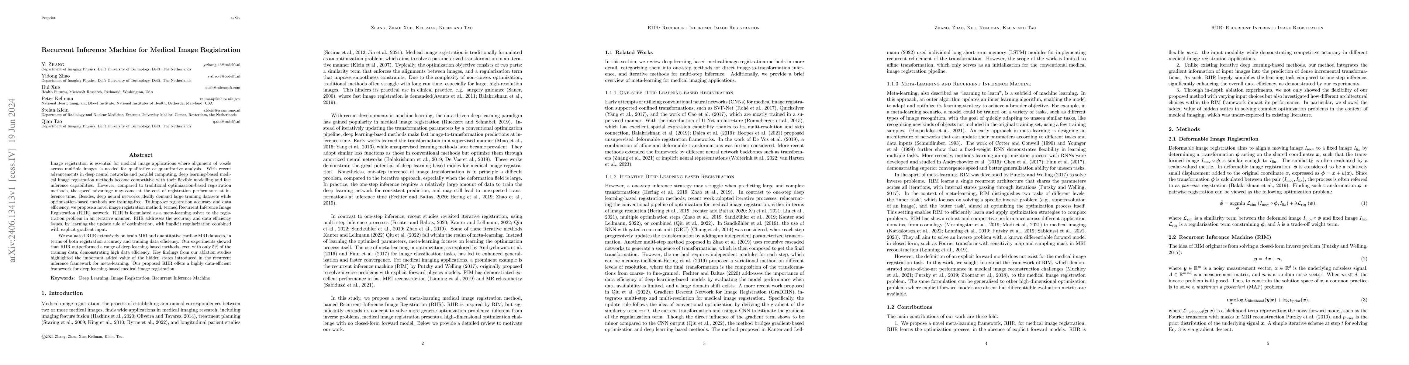 Thumbnail for Recurrent Inference Machine for Medical Image Registration