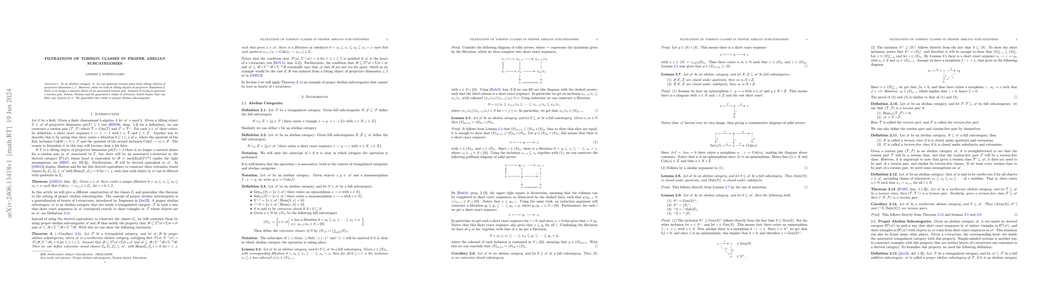 Thumbnail for Filtrations of torsion classes in proper abelian subcategories