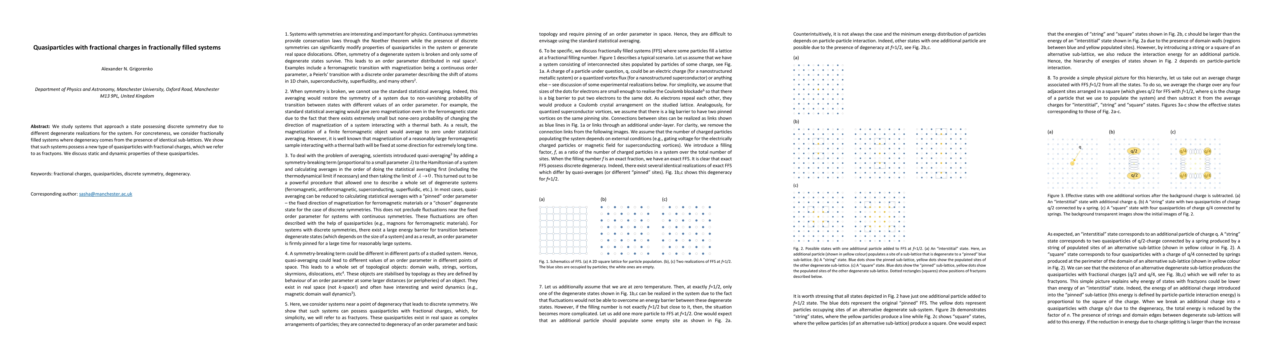 Thumbnail for Quasiparticles with fractional charges in fractionally filled systems