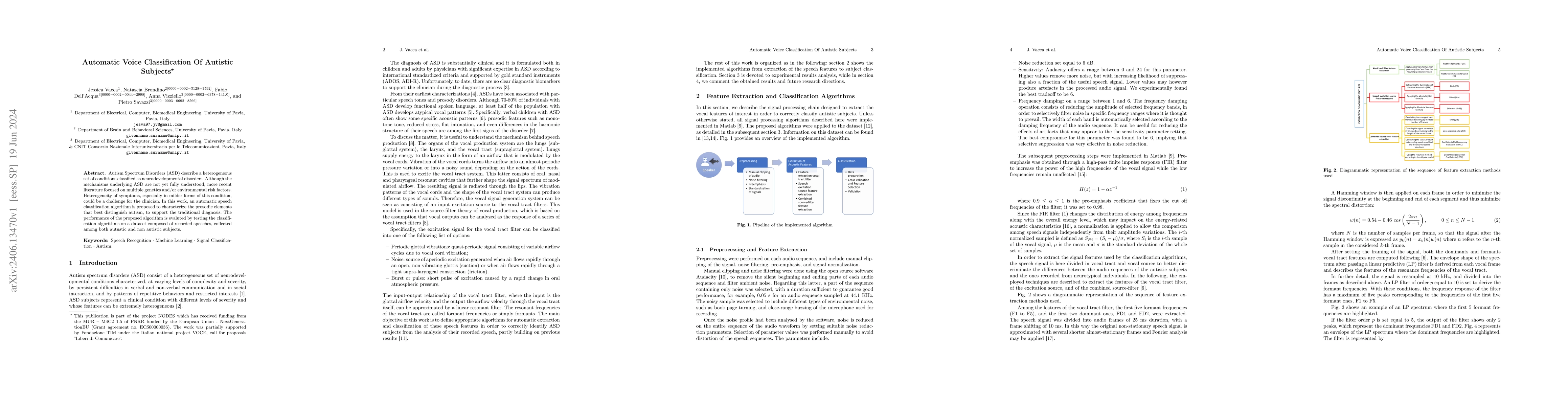 Thumbnail for Automatic Voice Classification Of Autistic Subjects