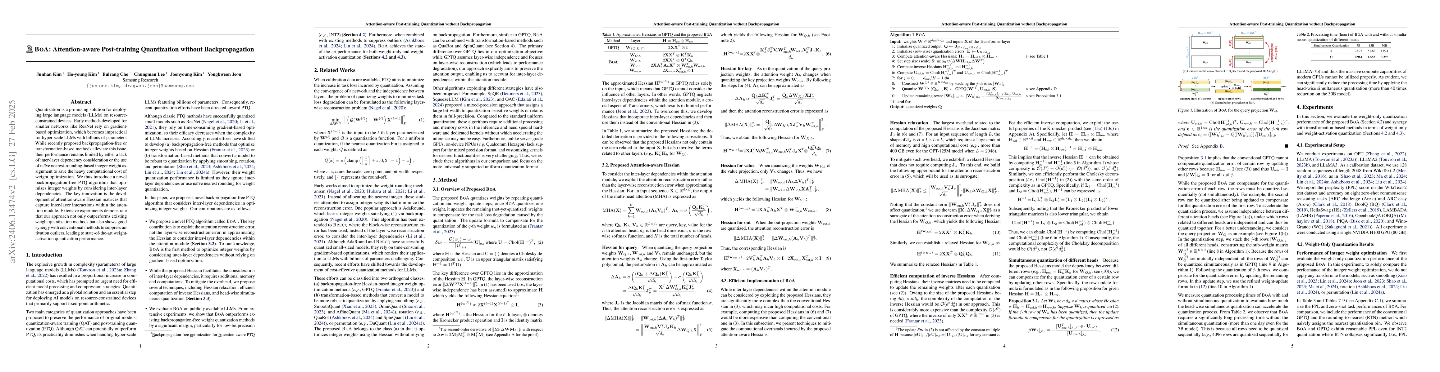 Thumbnail for Attention-aware Post-training Quantization without Backpropagation